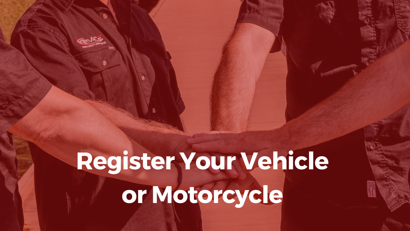 Register Your Vehicle or Motorcycle - Ace Mobile Safety Certificates